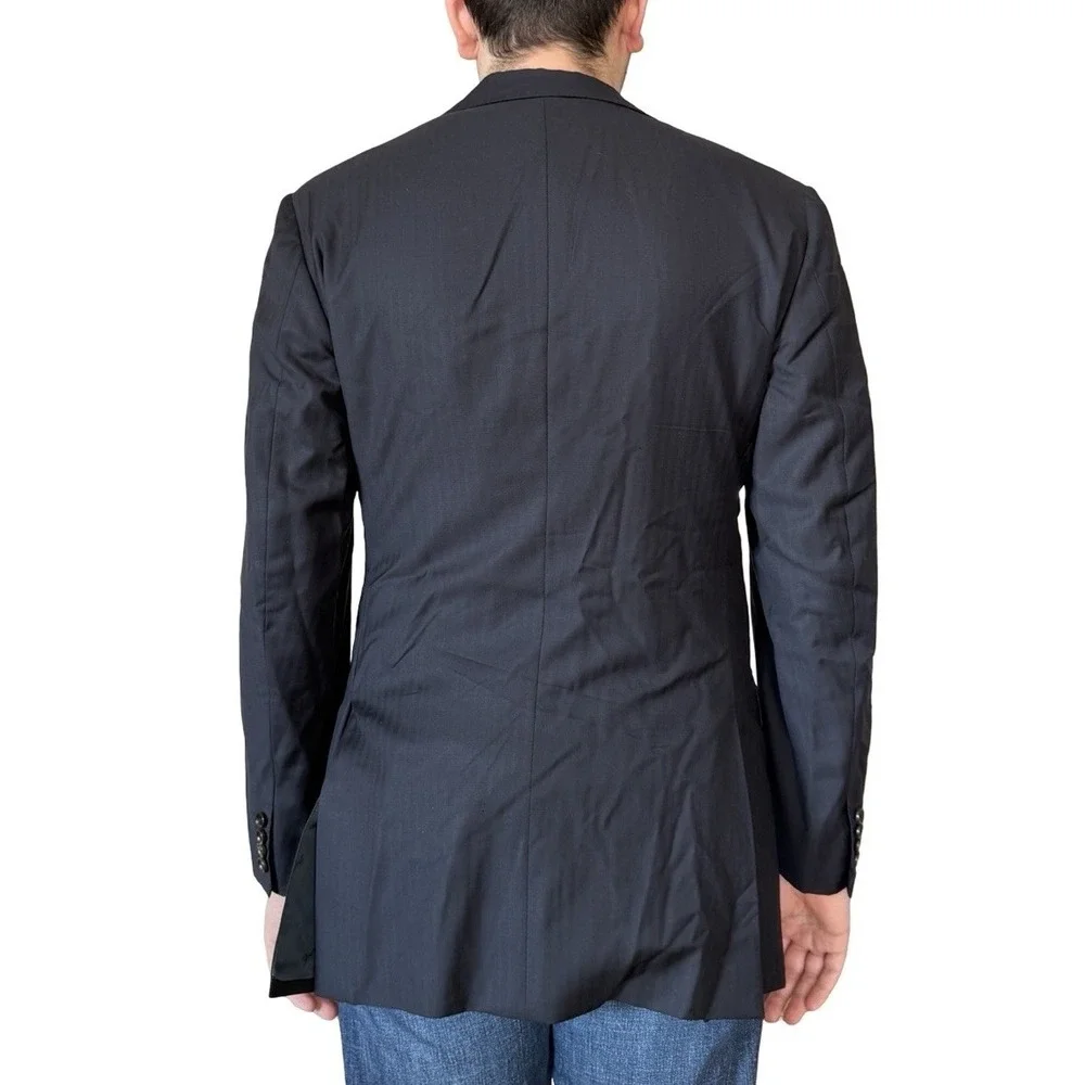 Franck Namani Ultimum 150's Private Collection Navy Blazer Suit Jacket 50 US 40